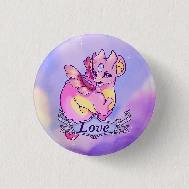 Love - Draginie. Button (Front)