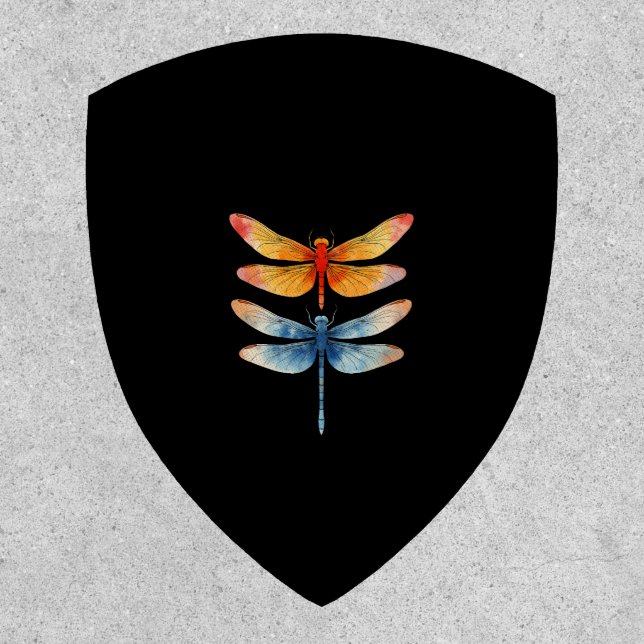 Love Dragonflies child small simple Minimalist Dra Patch (Front)