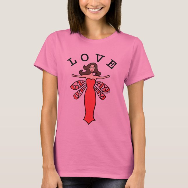 Love Dragonfly Fairy T-Shirt (Front)