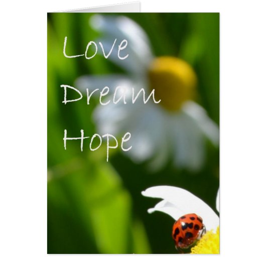Love, Dream, Hope Cards (Front)