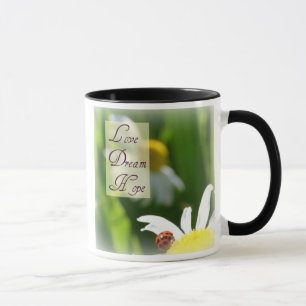 Love, Dream, Hope Ladybug Coffee Cup