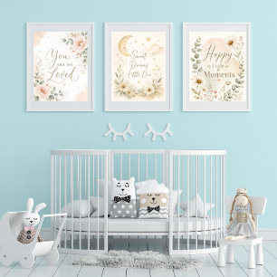 Love & Dreams Nursery Wall Art print set