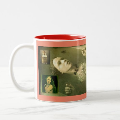 Love  Drugs in Victorian London _Elizabeth Siddal Two_Tone Coffee Mug