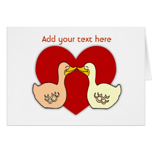 Love Ducks Cards (Front Horizontal)