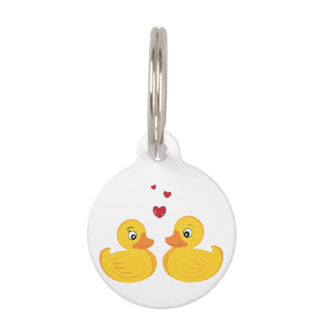 Love Ducks Pet ID Tag (Front)