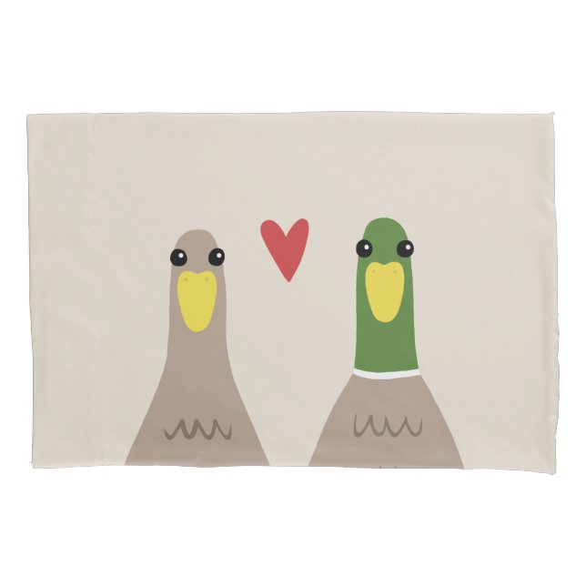 Love Ducks Pillowcase (Front)