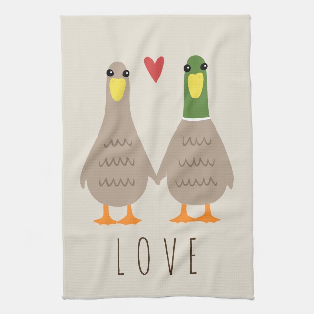 Love Ducks Towel (Vertical)