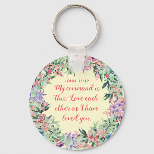 Love Each Other - Button Keychain