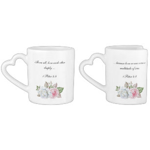 Love Each Other Deeply Scripture Coffee Mug Set