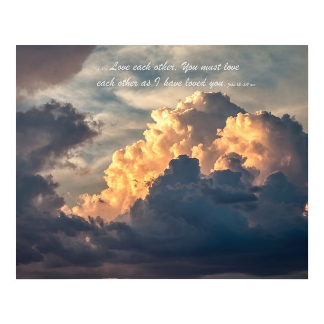 Love Each Other Thunderheads  Photo Print (Front)