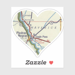 Love Eagle Pass Texas Sticker