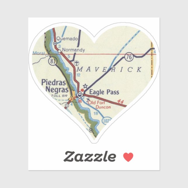 Love Eagle Pass Texas Sticker (Sheet)