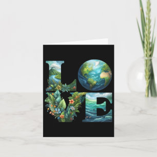 Love Earth Day Planet Nature 2025 Environmental Ec Card