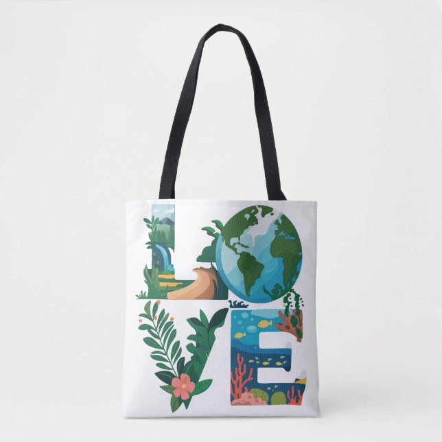 Love Earth Day Tote Bag (Front)