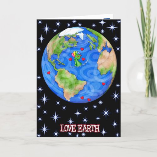 Love Earth Greeting Card