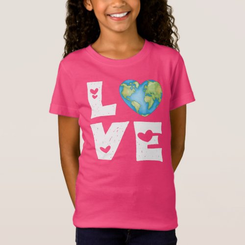 Love Earth Heart T_Shirt