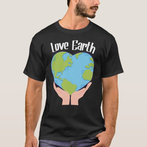 Love Earth  International Earth Day  Kawaii Anime  T_Shirt