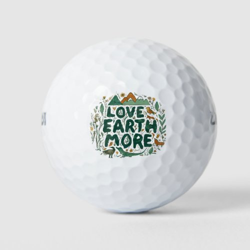 Love Earth More Golf Balls