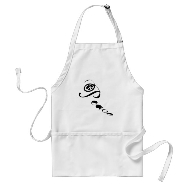 LOVE EARTH NOT WAR ADULT APRON (Front)