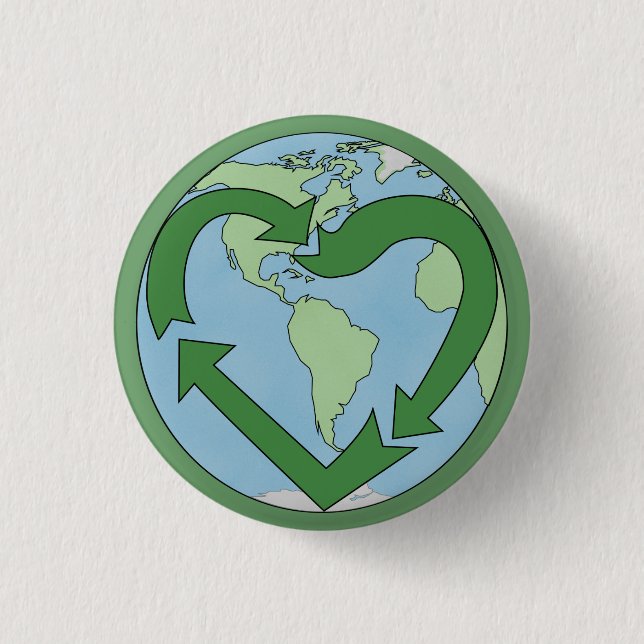 Love Earth, Recycle Button (Front)