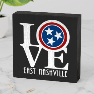 LOVE East Nashville Wooden Box Sign