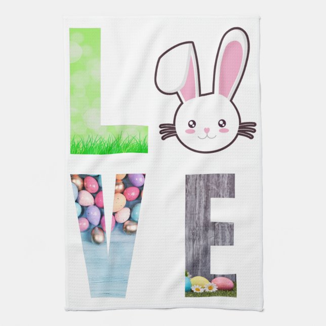 Love Easter - Easter Bunny - Easter Egg    Kitchen Towel (Vertical)