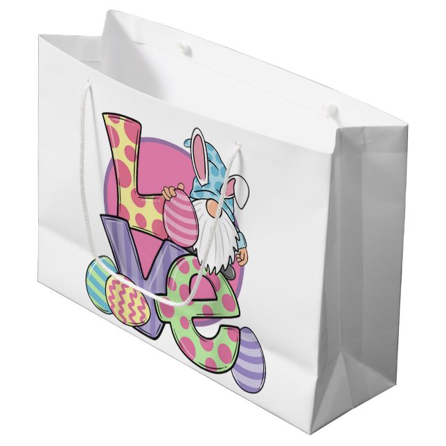 Love Easter Large Gift Bag (Front Angled)