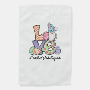 Love Easter Teacher's Aide Gnomes Teacher Easter 2 Garden Flag