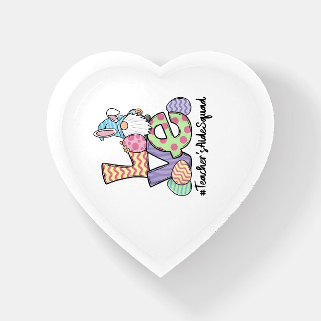 Love Easter Teacher's Aide Gnomes Teacher Easter 2 Paperweight (Front)