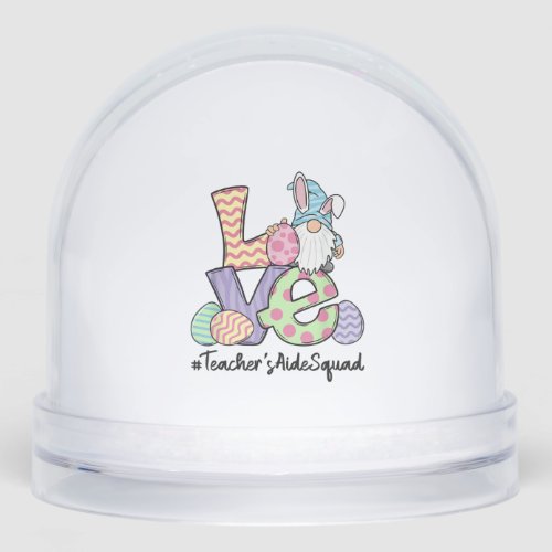 Love Easter Teacher's Aide Gnomes Teacher Easter 2 Snow Globe