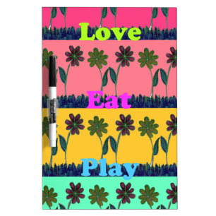 Love Eat Play Art Print Dry-Erase Board