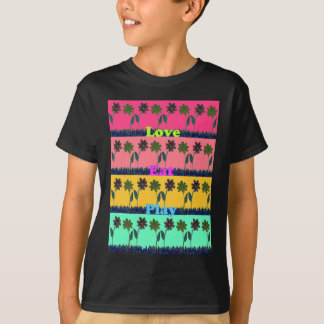 Love Eat Play Art Print T-Shirt