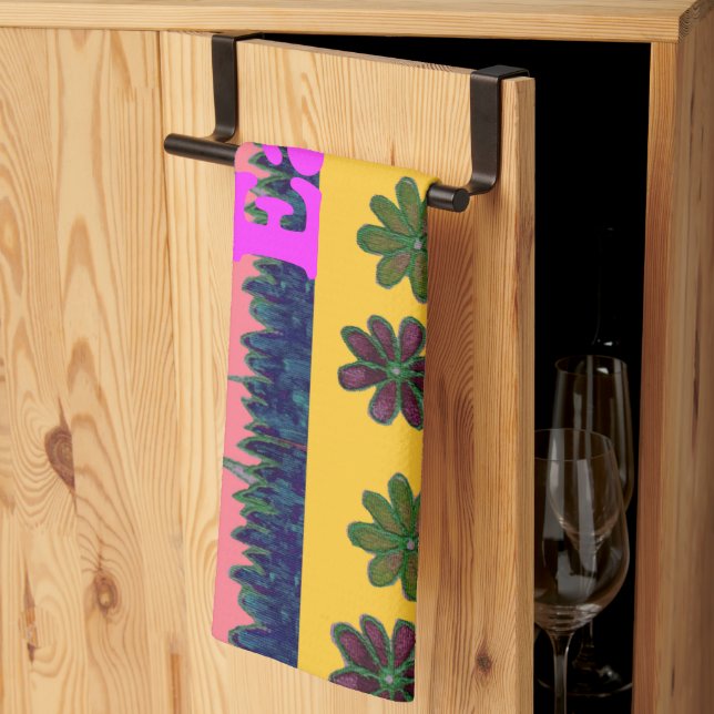 Love Eat Play Art Print Towel (Thirds Fold)