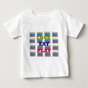 Love Eat Play Hakuna Matata Art Print Baby T-Shirt