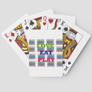 Love Eat Play Hakuna Matata Art Print Poker Cards