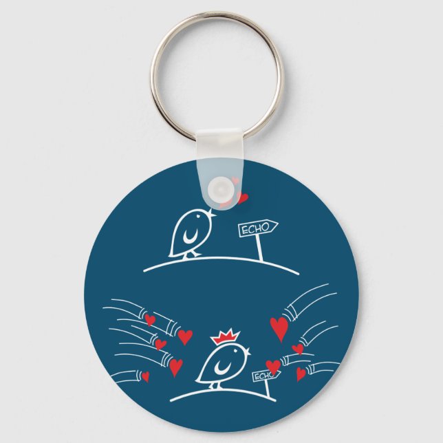 LOVE ECHO - Comic Birds Tweetlercools 2 Keychain (Front)