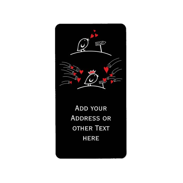 LOVE ECHO - Comic Birds Tweetlercools 2 Label (Front)