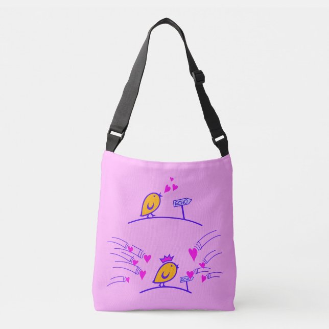 LOVE ECHO - Comic Birds Tweetlercools 3 Crossbody Bag (Front)