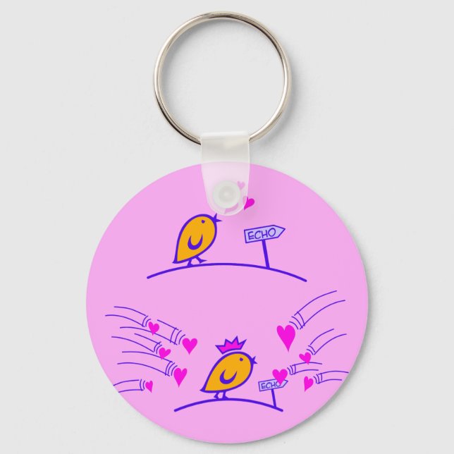 LOVE ECHO - Comic Birds Tweetlercools 3 Keychain (Front)