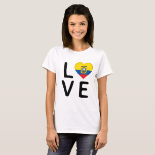 Love - Ecuador Flag T-Shirt