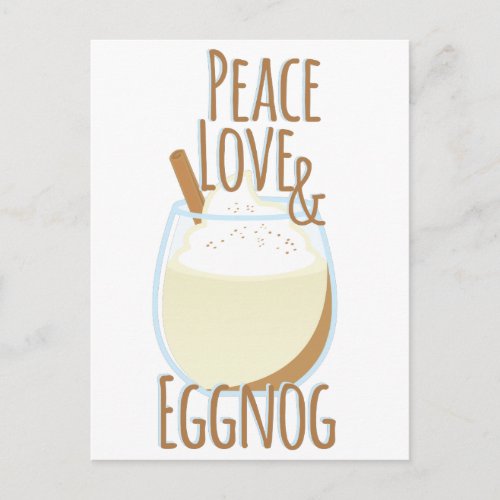 Love  Eggnog Postcard