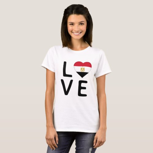 Love _ Egypt Flag T_Shirt