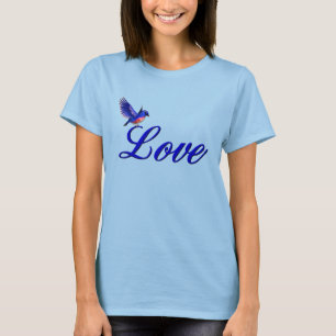 Love Elegant Bluebird Inspirational T-Shirt