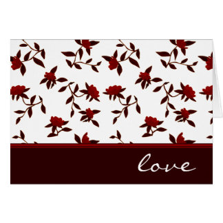 love : elegant floral : cards