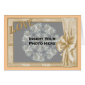 Love Elegant Frame Photo Card (Front Horizontal)