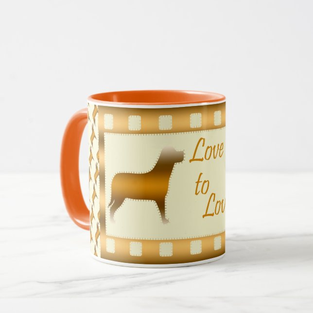 Love Elegant Modern Popular Best Heart Mug (Front Left)