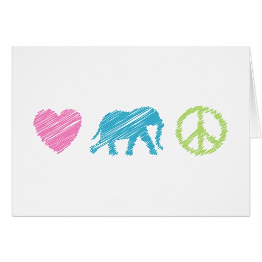 Love, Elephant and Peace (Front Horizontal)