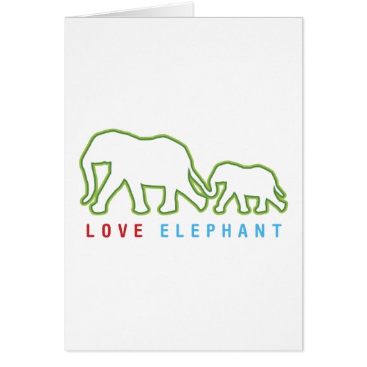 Love Elephant Cards (Front)