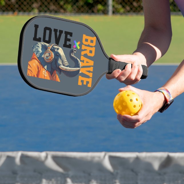 LOVE × ELEPHANTS - Custom Pickleball Paddle (Insitu)