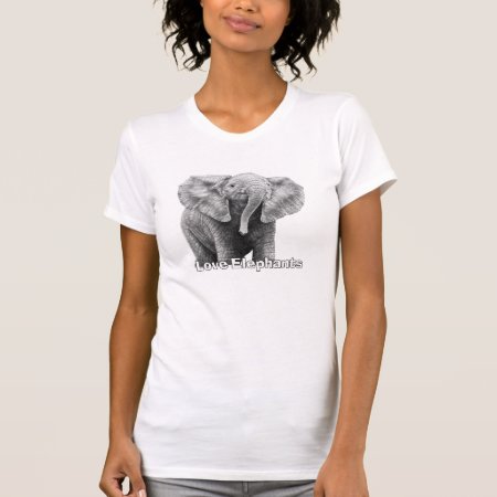 Love Elephants Ladies T-shirt